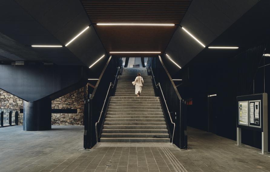 Lilydale Station main entry stair