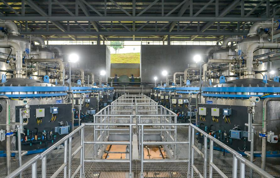 Ceramic Membrane – Ozone – Biological Activated Carbon plant at the Choa Chu Kang Waterworks for PUB