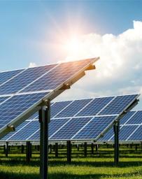 Solar panel, photovoltaic, alternative electricity source - concept of sustainable resources