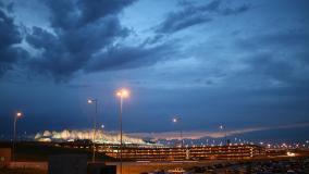 Denver Airport in late evening