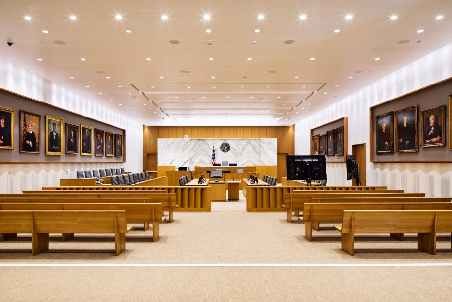 Los Angeles Federal Courthouse courtroom