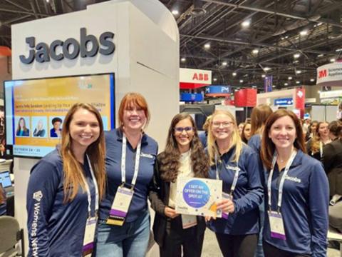 Lindsay and colleagues at the event