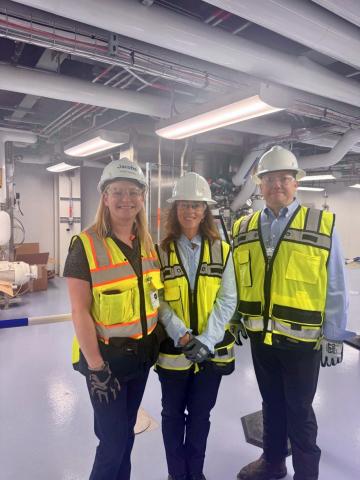 Lindsay and colleagues on site