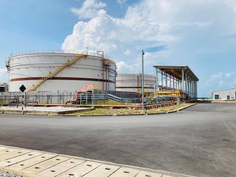 Melaka fuel oil storage tanks