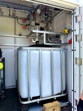 Produces graphene container