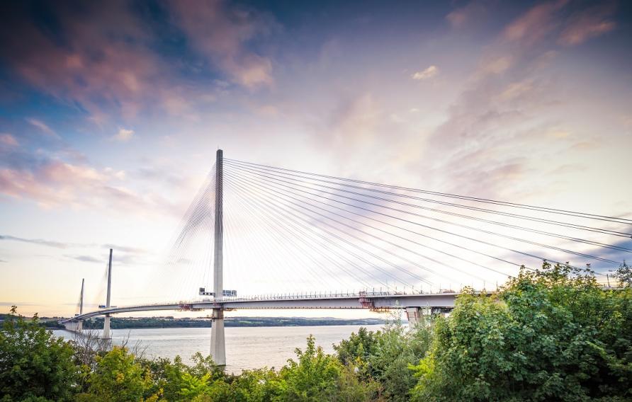 Queensferry Bridge at sunset