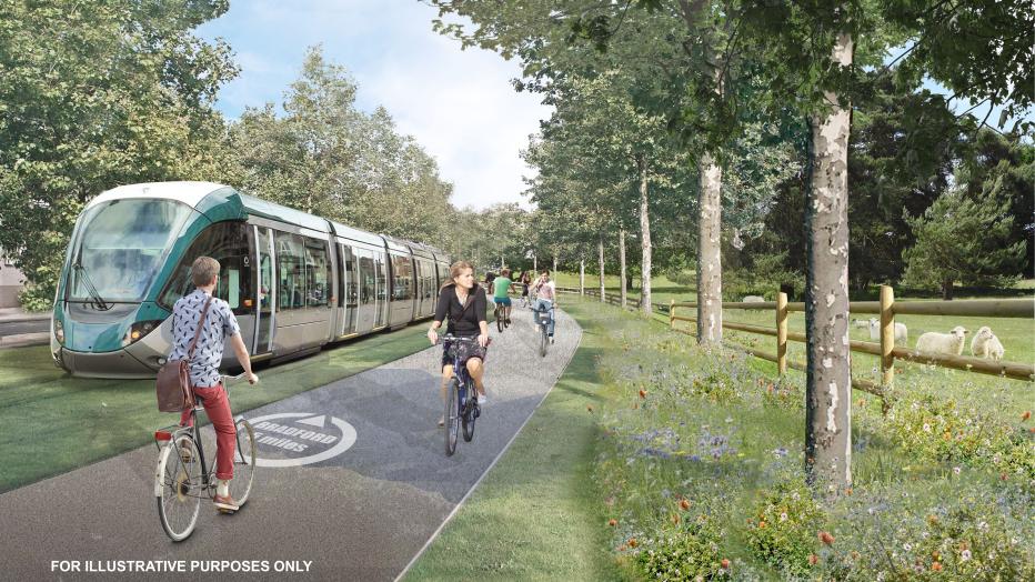 Artist's impression of West Yorkshire Mass Transit Programme 