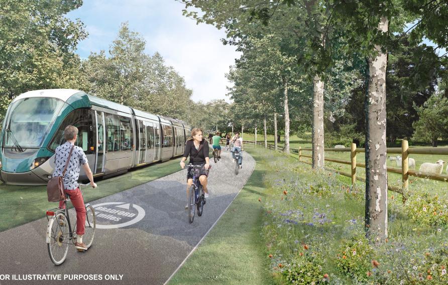 Artist's impression of West Yorkshire Mass Transit Programme 