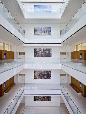 Los Angeles federal courthouse interior levels